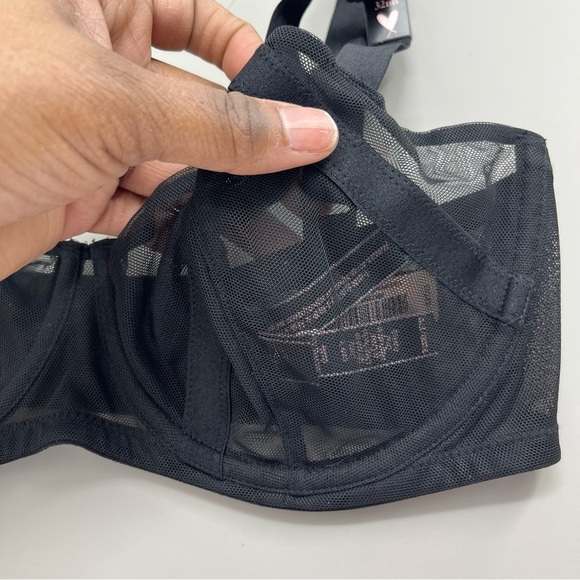 Victoria Secret sheer unlined strappy bra 32DD Nwt - Picture 4 of 7